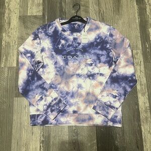 Coach sweatshirt tie dye